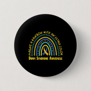 World Down Syndrome Day Awareness National T21 Mon 6 Cm Round Badge