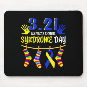 World Down Syndrome Day Awareness Socks 21 March Mouse Mat