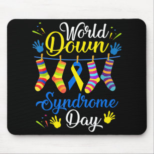 World Down Syndrome Day Awareness Socks  21 March  Mouse Mat
