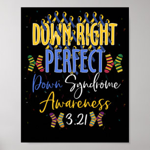 World Down Syndrome Day Awareness Socks Down Poster