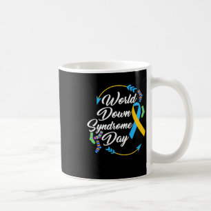 World Down Syndrome Day Awareness Socks Down Right Coffee Mug