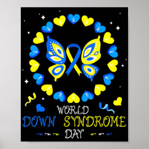 World Down Syndrome Day Awareness Socks Down Right Poster