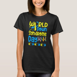 World Down Syndrome Day Awareness Socks Down Right T-Shirt