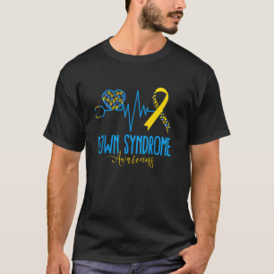 World Down Syndrome Day Awareness Socks Down Right T-Shirt