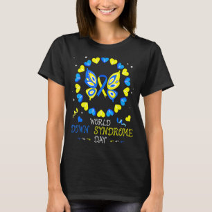 World Down Syndrome Day Awareness Socks Down Right T-Shirt