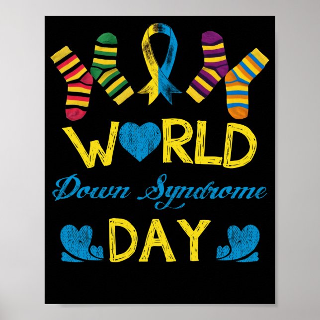 World Down Syndrome Day Awareness Socks Poster (Front)