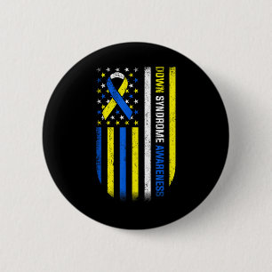 World Down Syndrome Day, Down Syndrome Awareness 6 Cm Round Badge