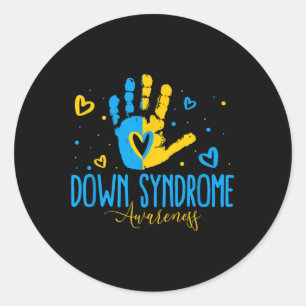 World Down Syndrome Day Down Syndrome Awareness Classic Round Sticker