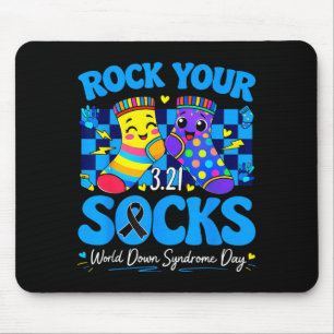World Down Syndrome Day Rock Socks 321 Men Women Mouse Mat