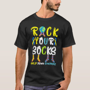 World Down Syndrome Day Rock Your Shocks Awareness T-Shirt