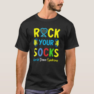 World Down Syndrome Day Rock Your Socks Awareness T-Shirt