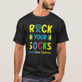 World Down Syndrome Day Rock Your Socks Awareness  T-Shirt