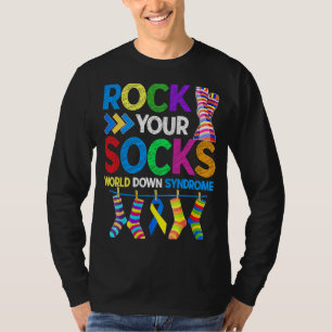 World Down Syndrome Day Rock Your Socks Awareness T-Shirt