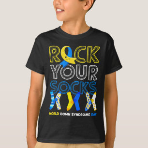 World Down Syndrome Day Rock Your Socks Awareness T-Shirt