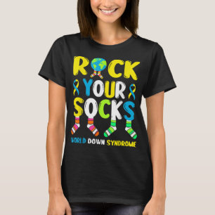 World Down Syndrome Day Rock Your Socks Awareness T-Shirt