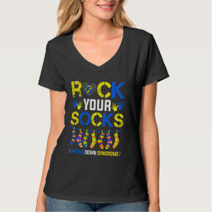 World Down Syndrome Day Rock Your Socks Awareness T-Shirt