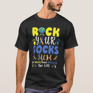 World Down Syndrome Day Rock Your Socks Awareness T-Shirt