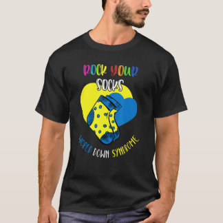 World Down Syndrome Day Rock Your Socks Awareness  T-Shirt