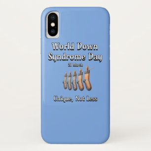World Down Syndrome Day.  Unique not Less iPhone X Case