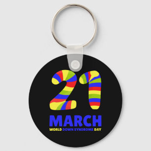 World Down Syndrome Day Women Kids Key Ring