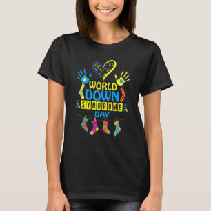 World Down Syndrome Support 321 Trisomy 21 Men Wom T-Shirt