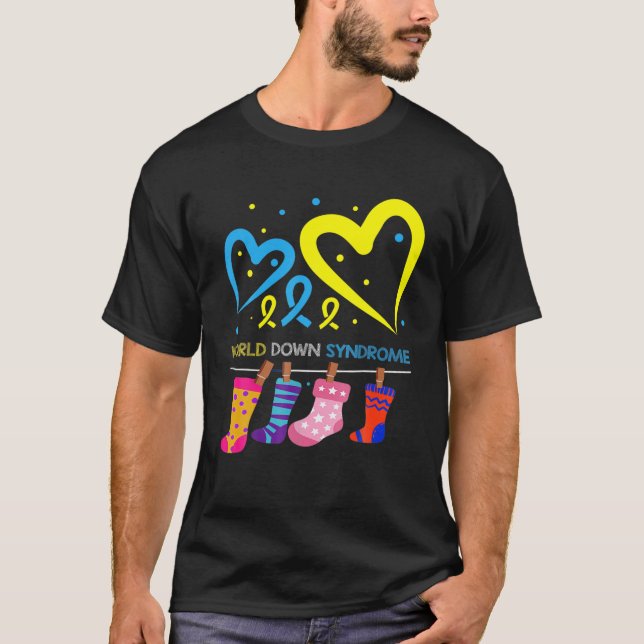 World Down Syndrome WDSD 21 March Day T-Shirt (Front)