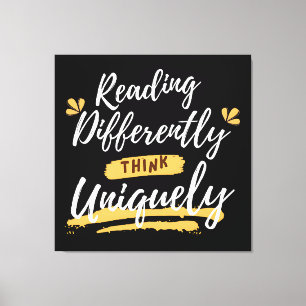 world dyslexia awareness  canvas print