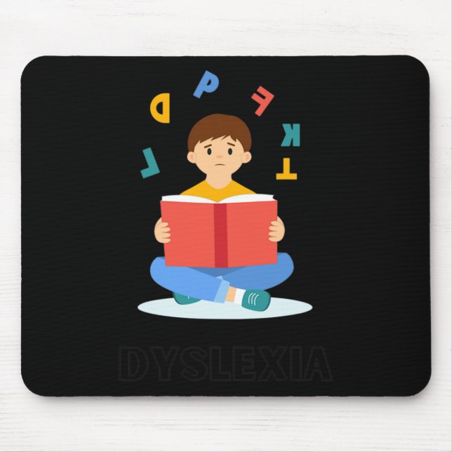 World Dyslexia Awareness Day Racerback  Mouse Mat (Front)