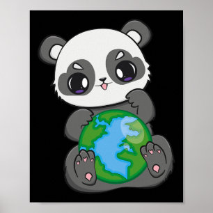 World Earth Day Earthday Panda Poster