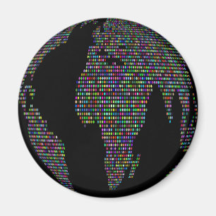 world earth planet globe map magnet