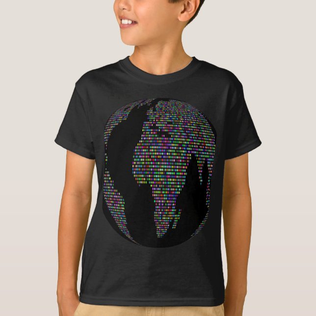 world earth planet globe map T-Shirt (Front)