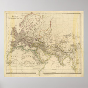 World Eastern Hemisphere Map Poster