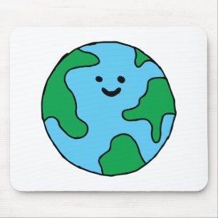 World Ecofriendly Icon Happy Earth Clipart Ecofrie Mouse Mat