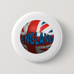 World England 6 Cm Round Badge