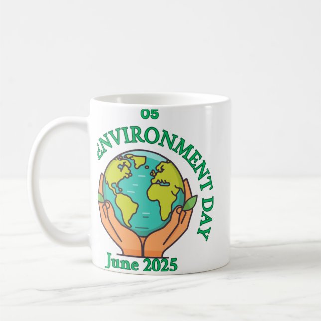 World Environment day theme Coffee Mug (Left)