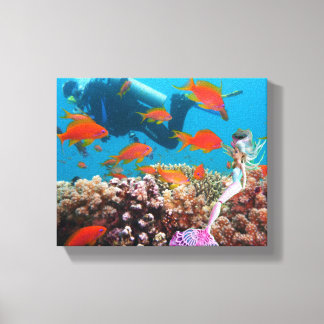 World Famous Mermaid. Canvas Print