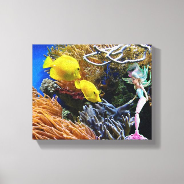 World Famous Mermaid. Canvas Print (Front)
