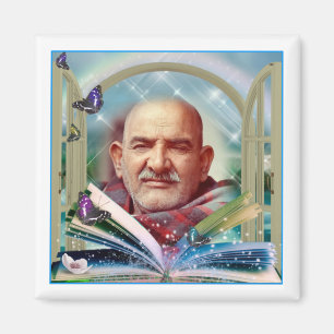 World famous Saint  Neem Karoli Baba  ji Magnet