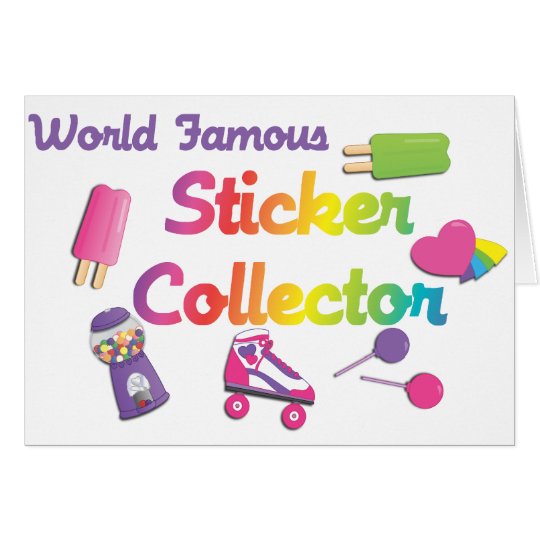 World Famous Sticker Collector Card