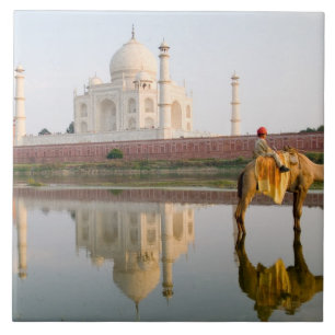 World famous Taj Mahal temple burial site at Tile