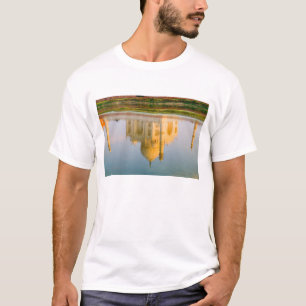 World famous Taj Mahal temple reflection at T-Shirt