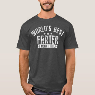 World Farter I Mean Father Father s Day Retro Dad  T-Shirt