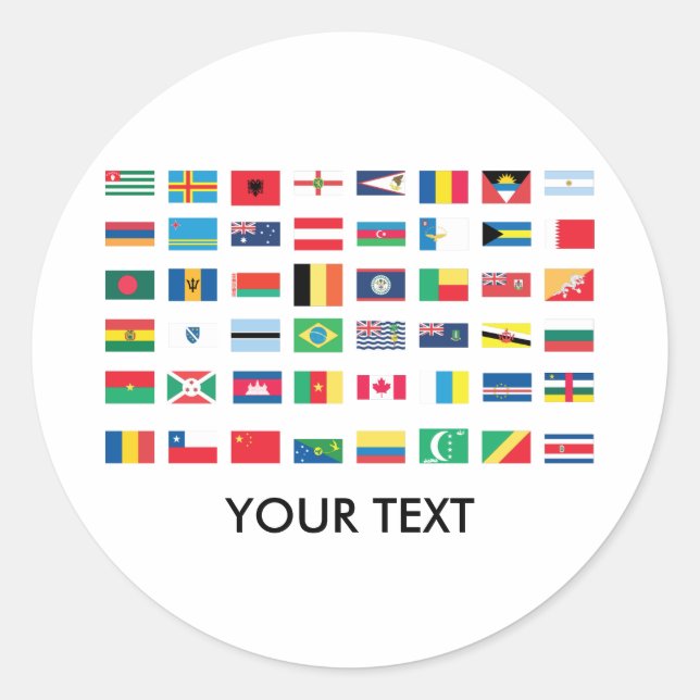 World Flag Stickers (Front)