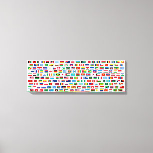 World flags canvas print