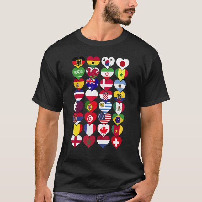 World Flags  Countries of the World International T-Shirt (Front)