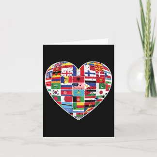 World Flags Earth Day Card