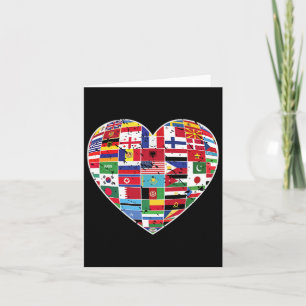 World Flags Earth Day Card