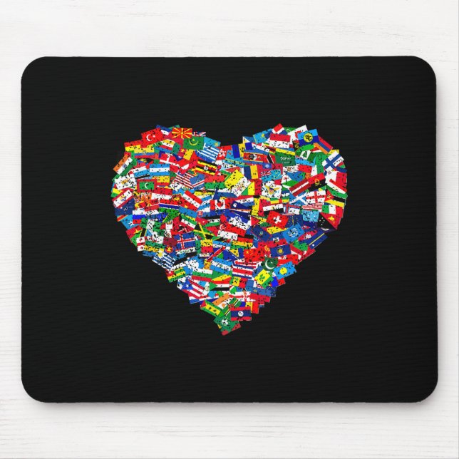 World Flags Earth Day  Mouse Mat (Front)