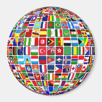 World Flags Globe, International,