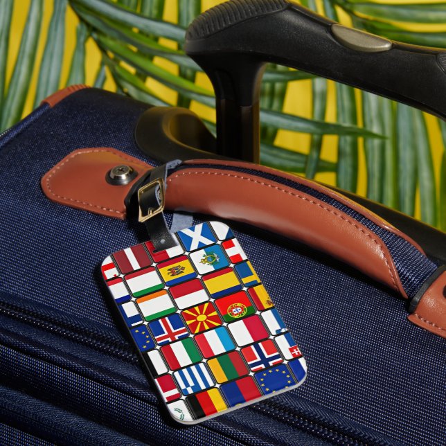 World Flags Luggage Tag (Front Insitu 1)